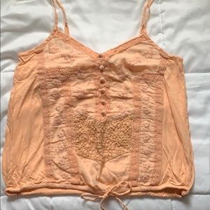 Melon crochet tank top